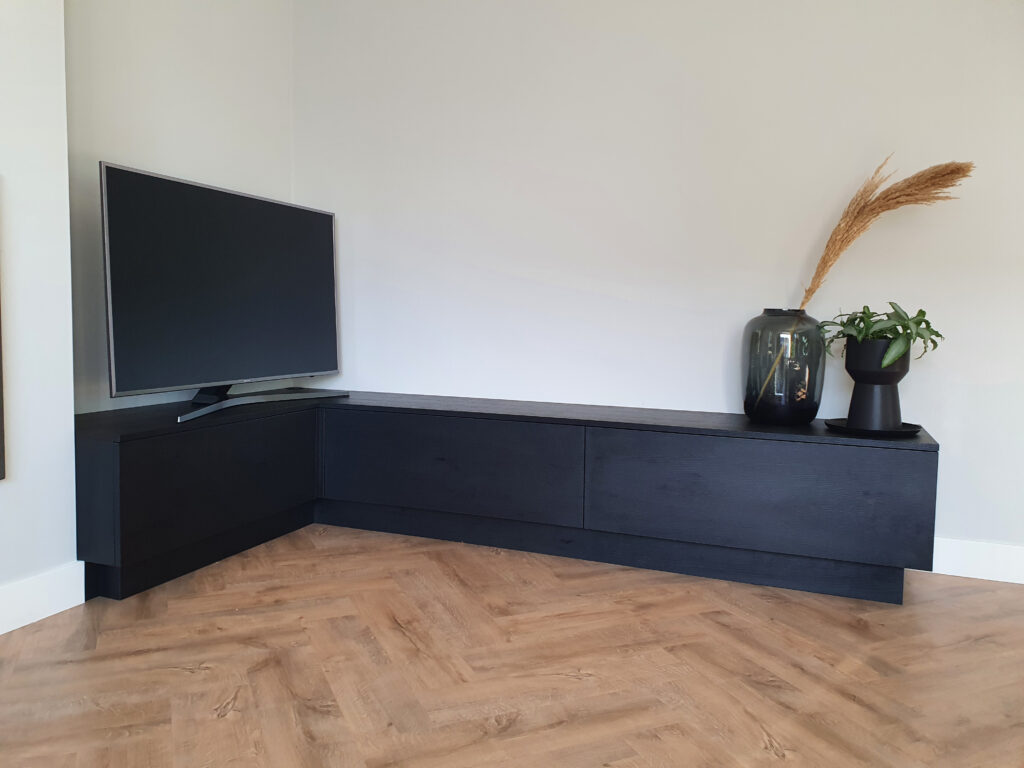 bad Hoopvol Graan Hoek tv-meubel op maat - Koggel Interieur -sterk in maatwerk-
